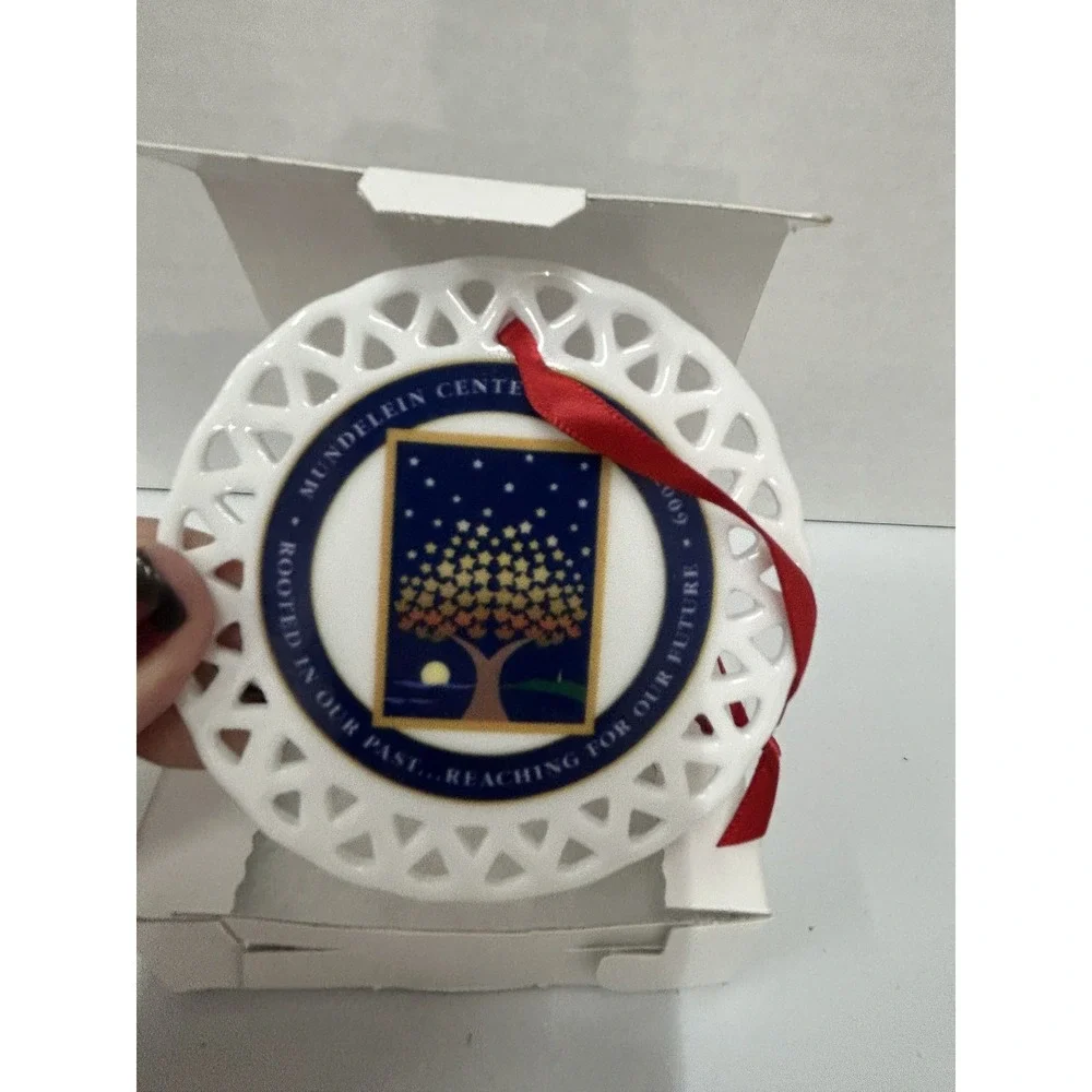 Mundelein Centennial 1909-2009 Porcelain Ornament Xmas Tree Keepsake Boxed‎ Gift